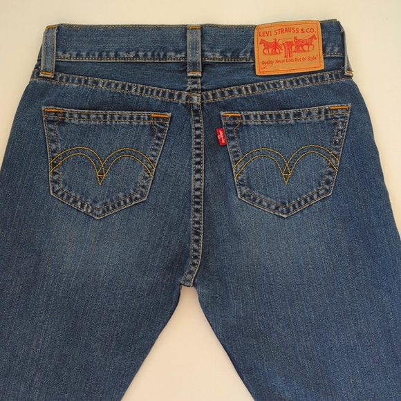 Levi's Type 1 Tough Boot Distressed Denim Bootcut Y2k Jeans 12 M Blue - Picture 7 of 16